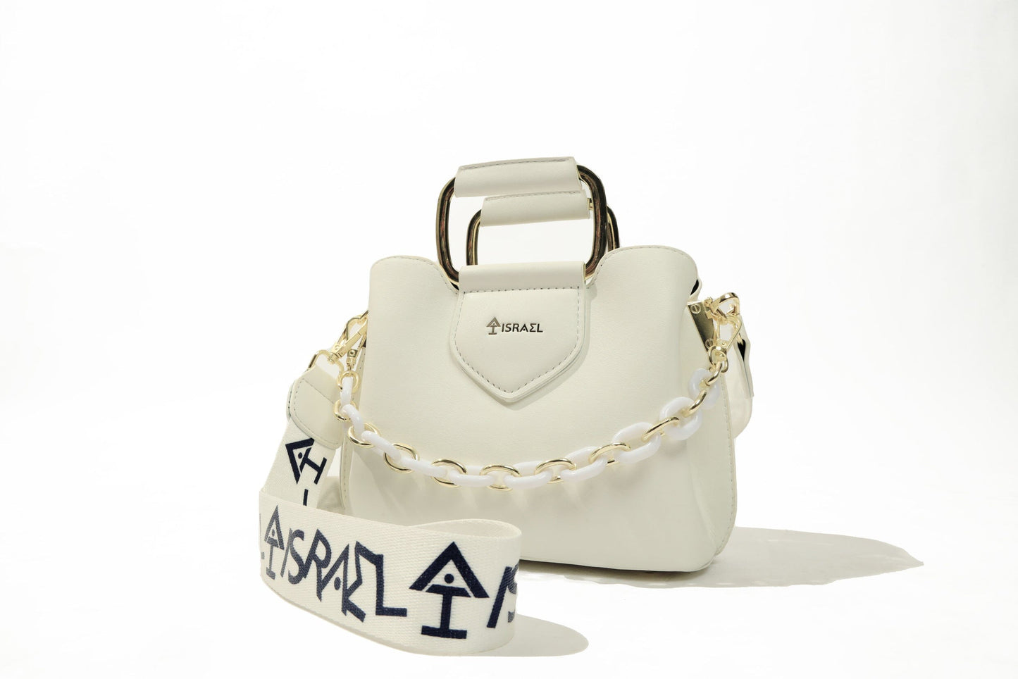 White Tillary Bag Israel Brand 